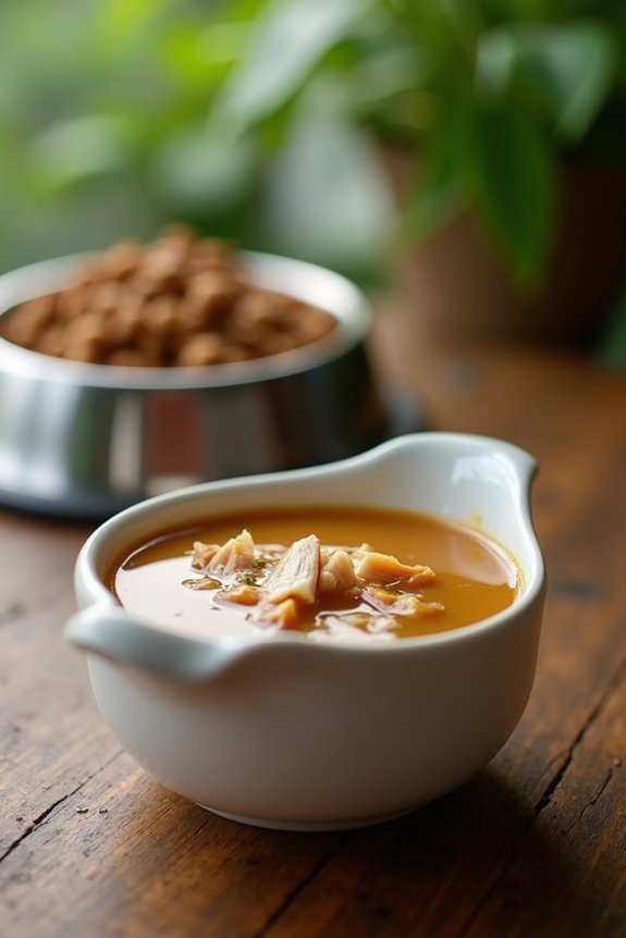 easy salmon broth gravy