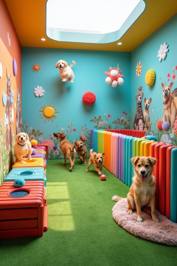 engaging interactive dog spaces
