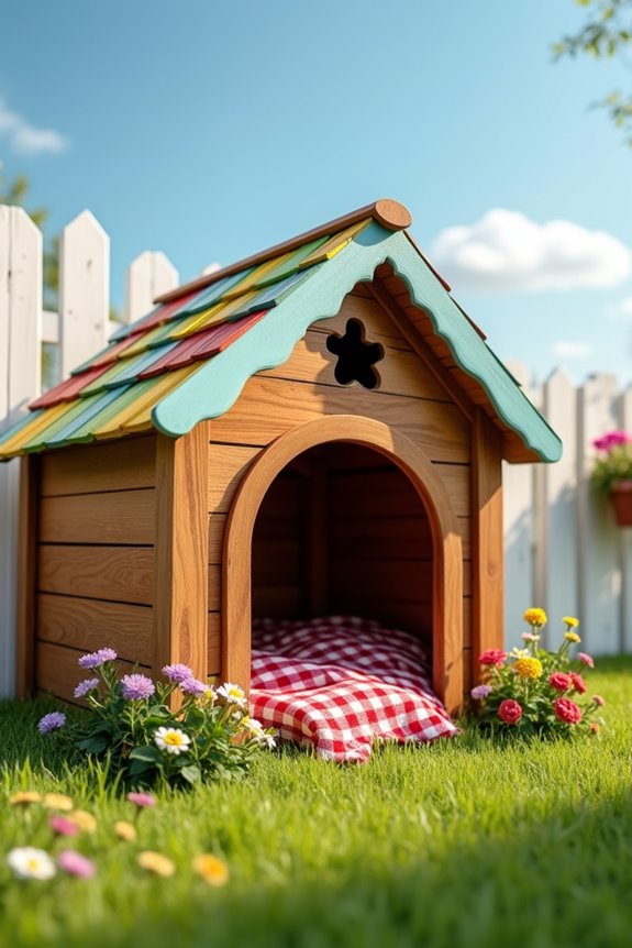 ergonomic doghouse roof design
