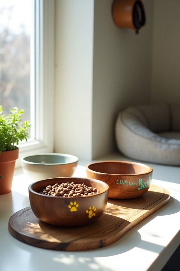 handcrafted dog bowls project