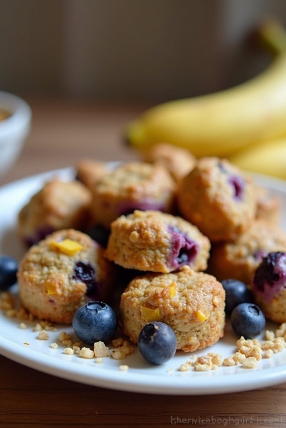 homemade blueberry banana treats