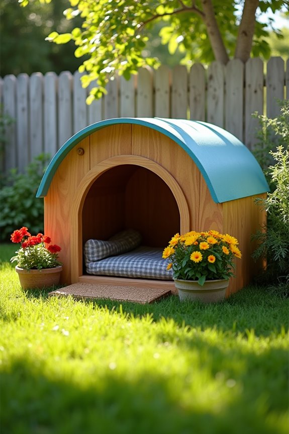 insulated igloo shaped doghouse