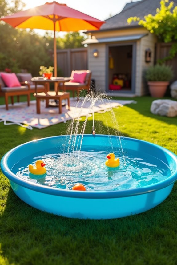 interactive summer dog pool