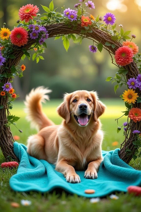 natural dog photoshoot elements