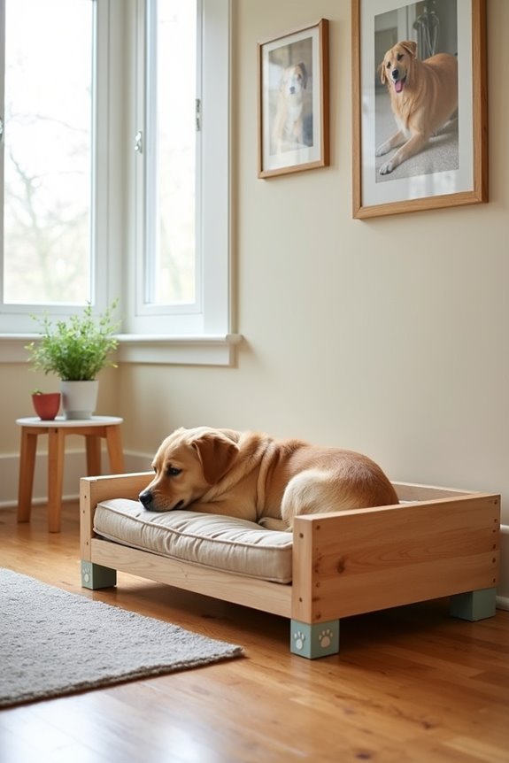 non slip decorative dog bed