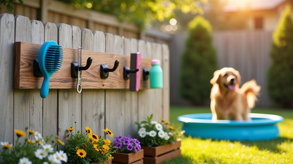 outdoor dog washing station
