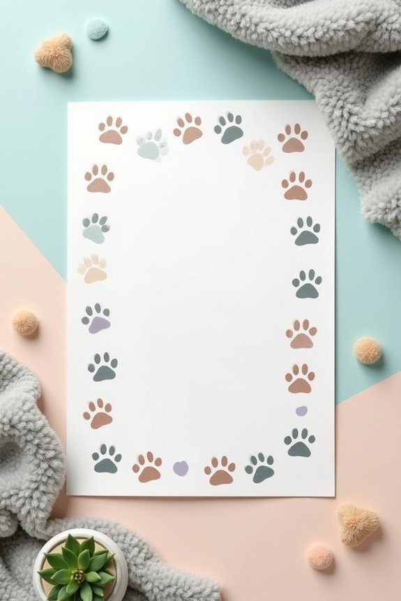 paw print baby announcements creativity