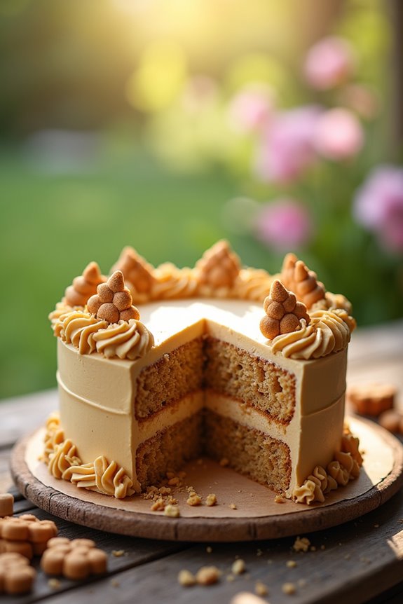 peanut butter dog cake