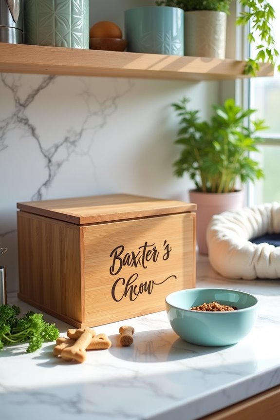 personalized dog food containers