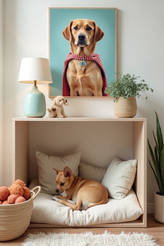 personalized dog kennel decor