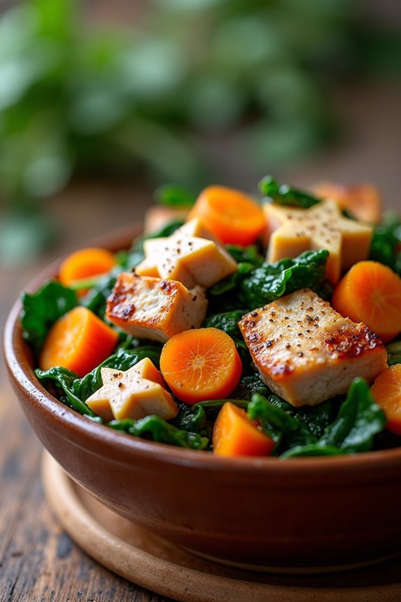 pork and spinach recipe