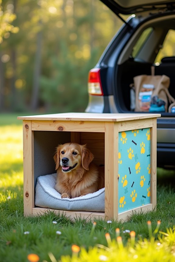 portable dog travel kennel