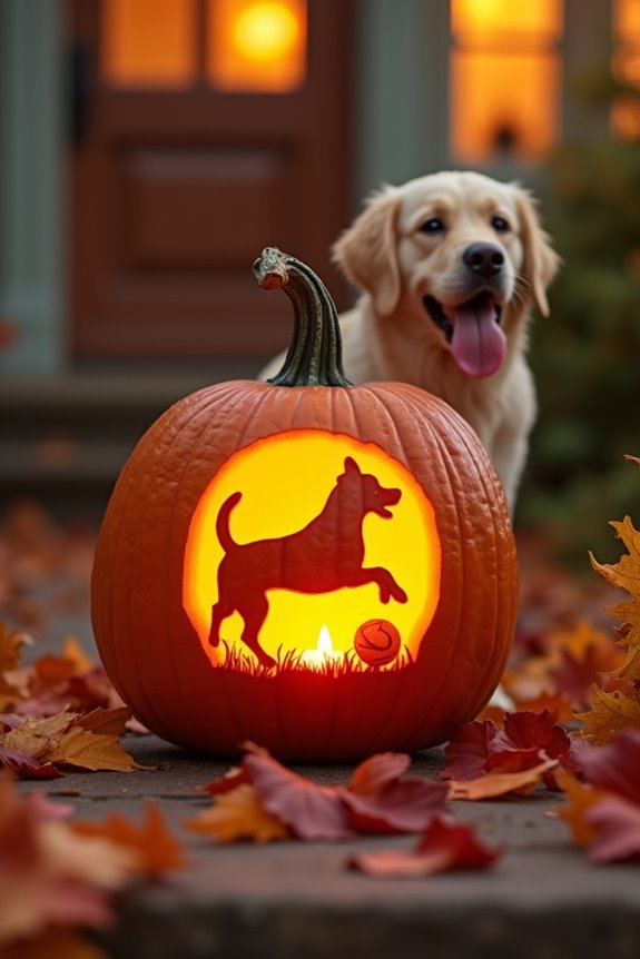 pumpkin carvings for dog lovers