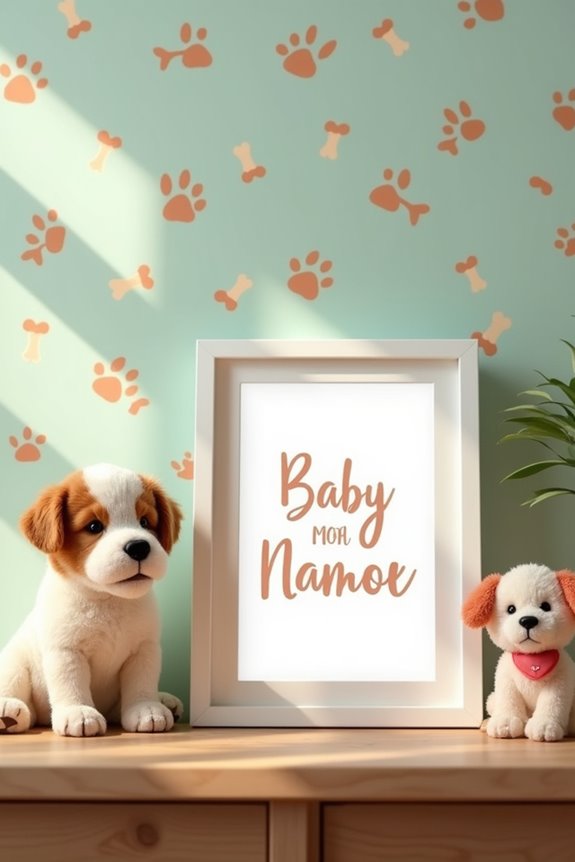 puppy paw announcement backgrounds