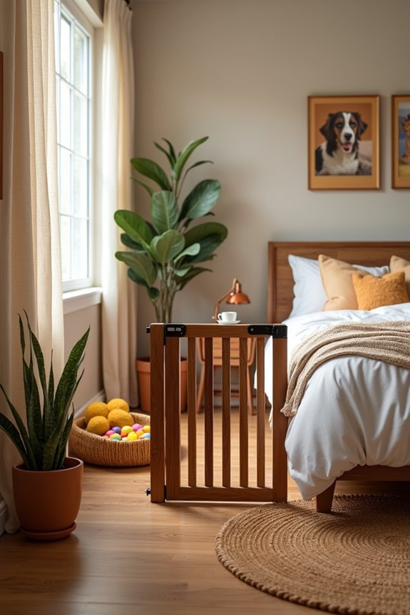 stylish and functional dog gates