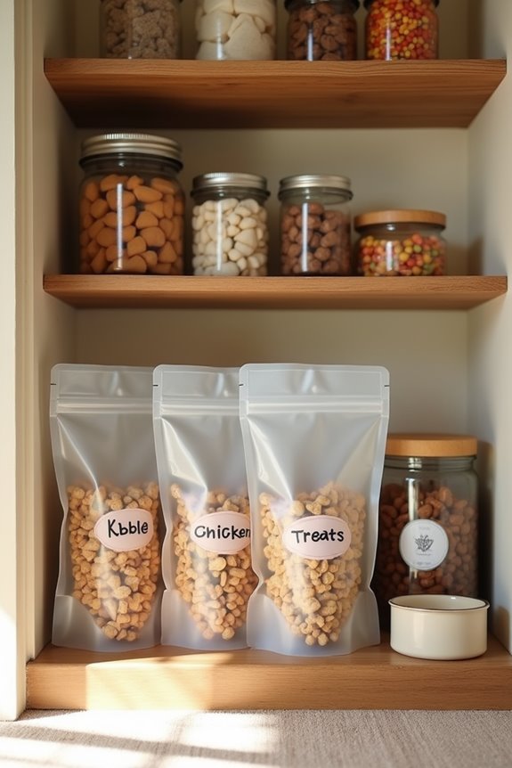 tamper proof dog food storage