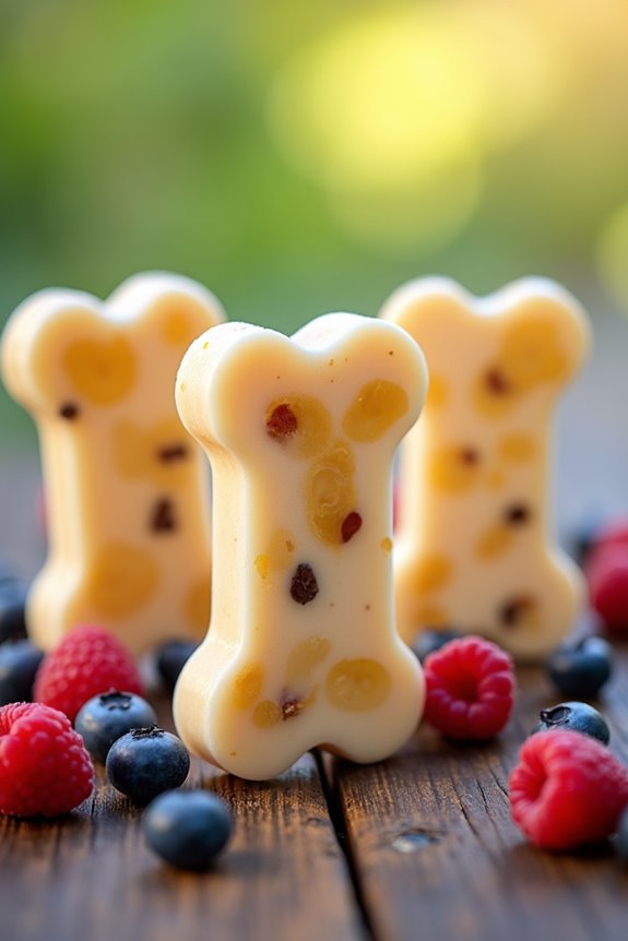 yogurt berry dog treats