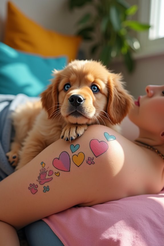 adorable tattoos for dog lovers