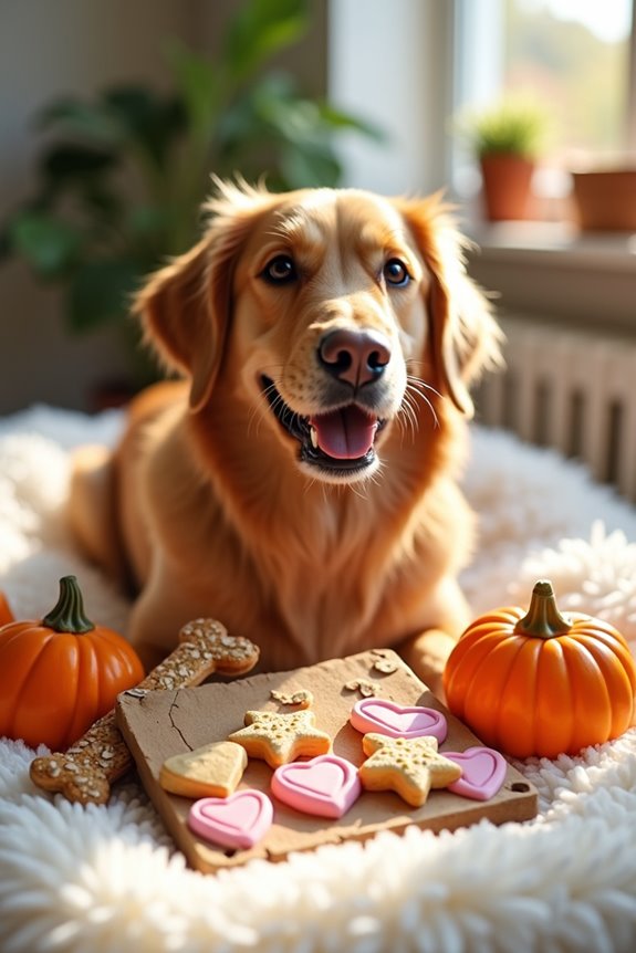 artistic dog treat photography