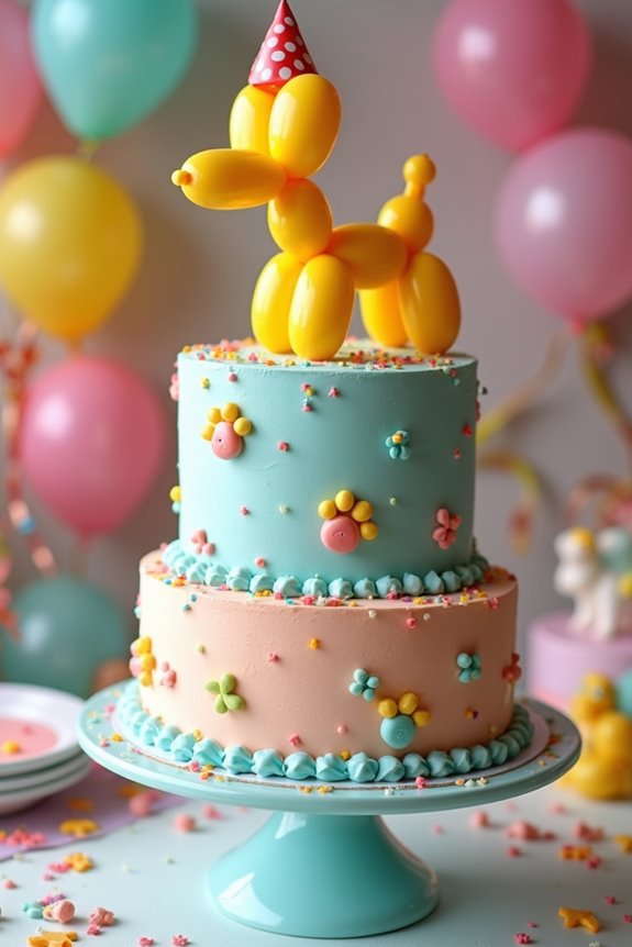 balloon dog cake topper