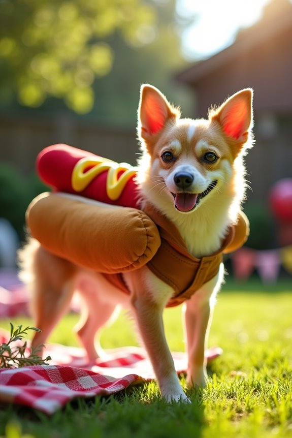budget friendly hotdog costume