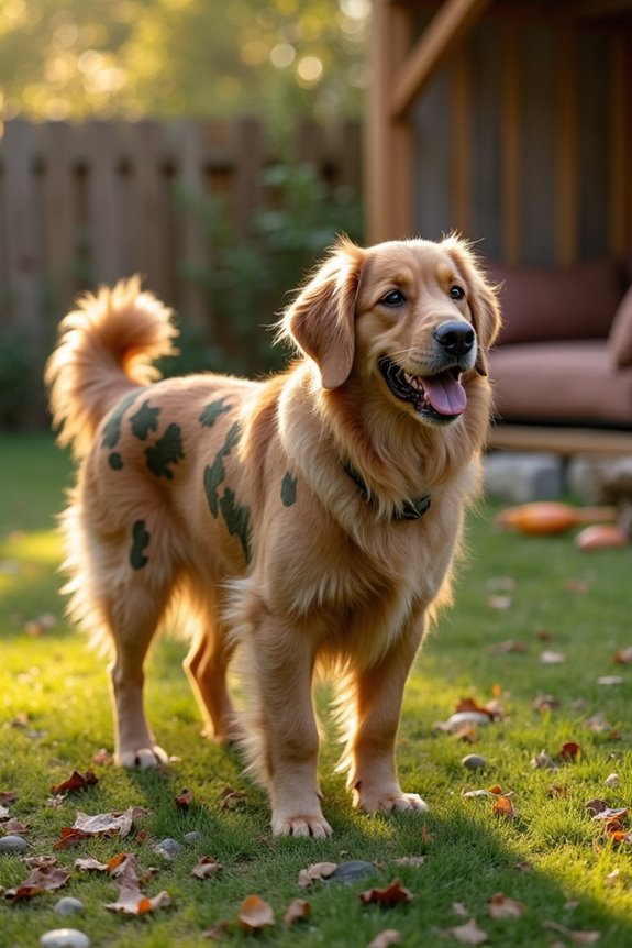 camo pattern dog makeover