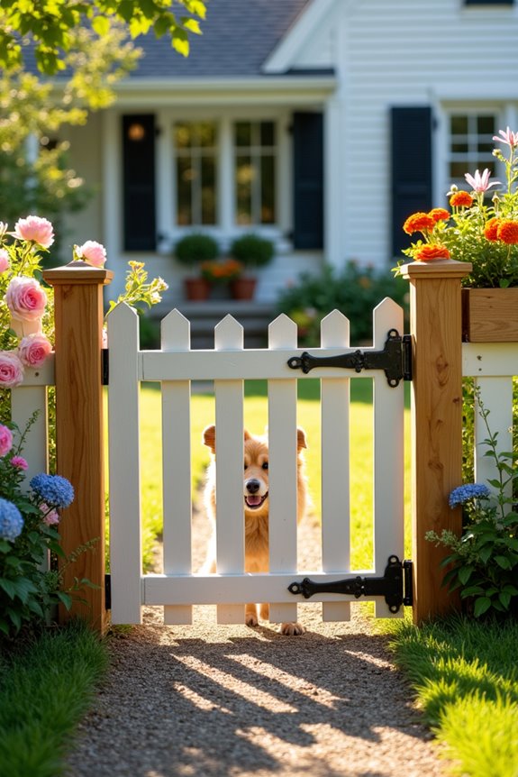 charming farmhouse picket fence