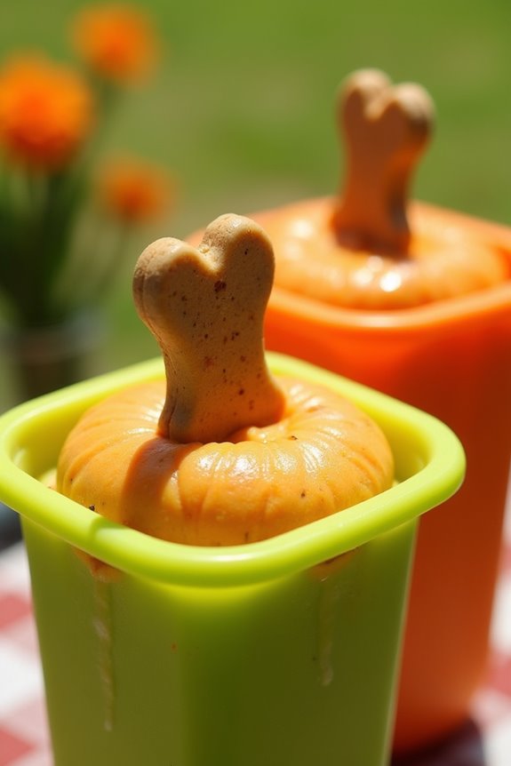 chicken broth freeze treats