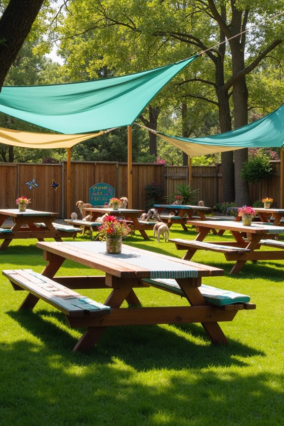 comfortable dog park seating