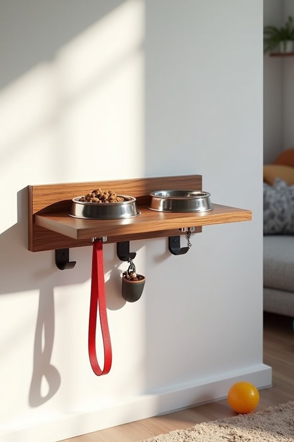 convenient wall mounted design