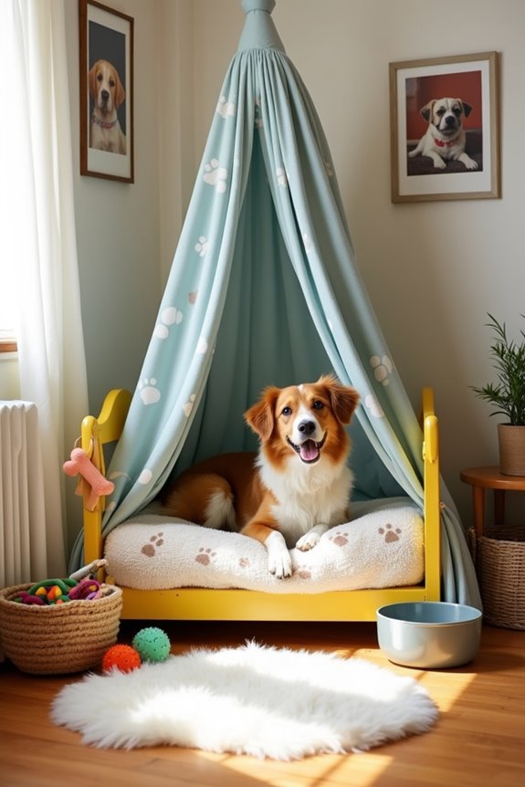 cozy canopy bed design