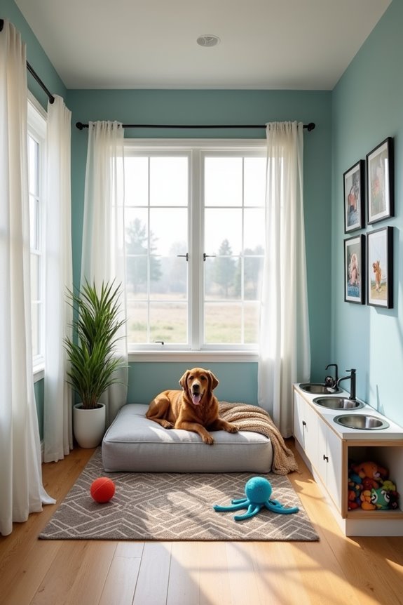 cozy climate controlled dog sanctuary