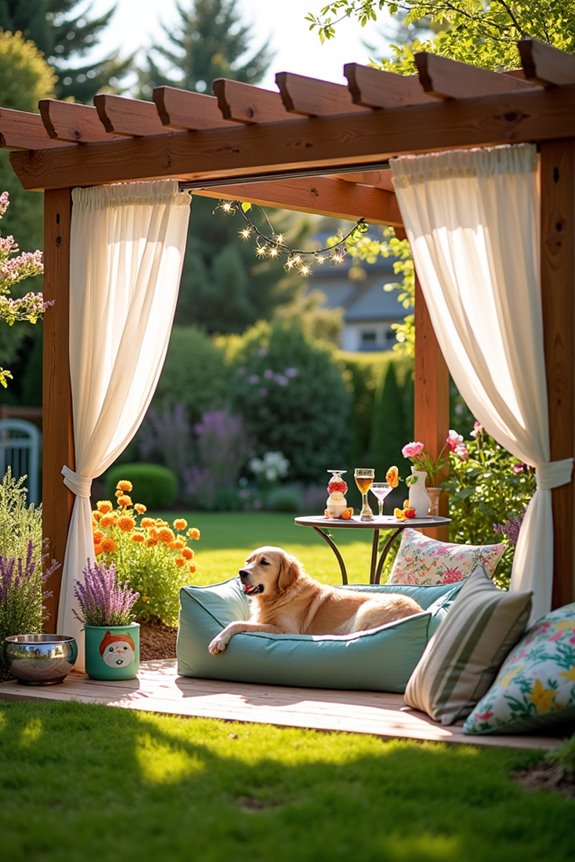 cozy dog shade ideas
