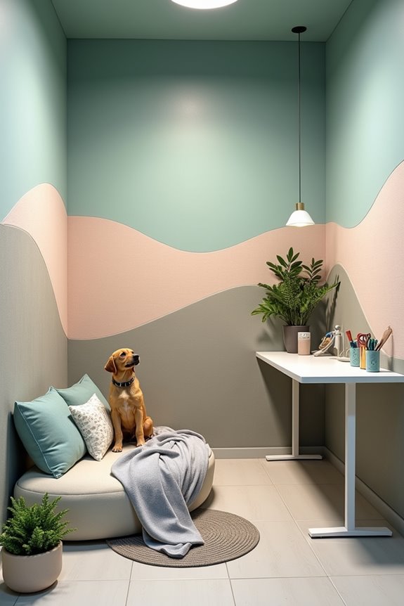 cozy noise reducing kennel design