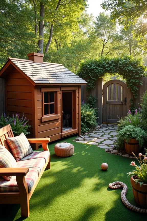 cozy outdoor dog kennel