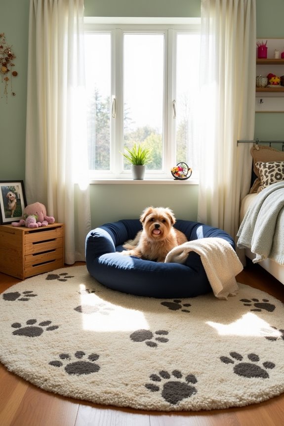 cozy textured dog rugs