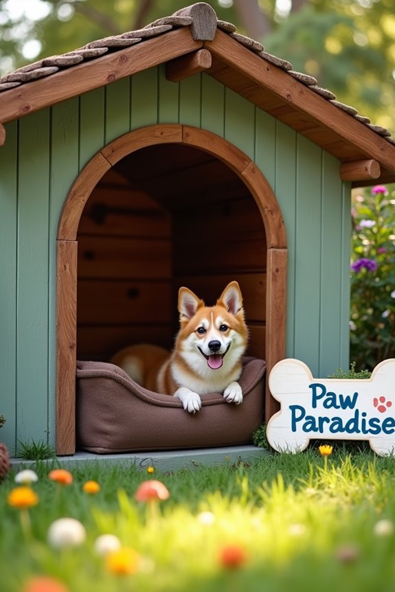 creative backyard dog kennels