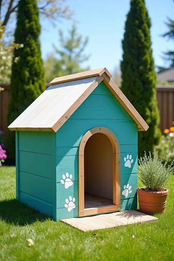 custom dog house decor