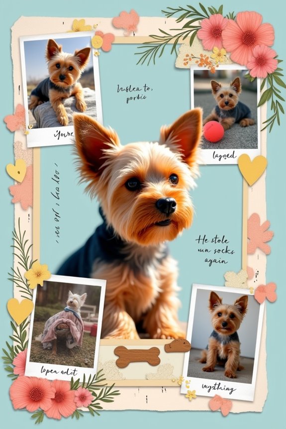 digital scrapbook with memories