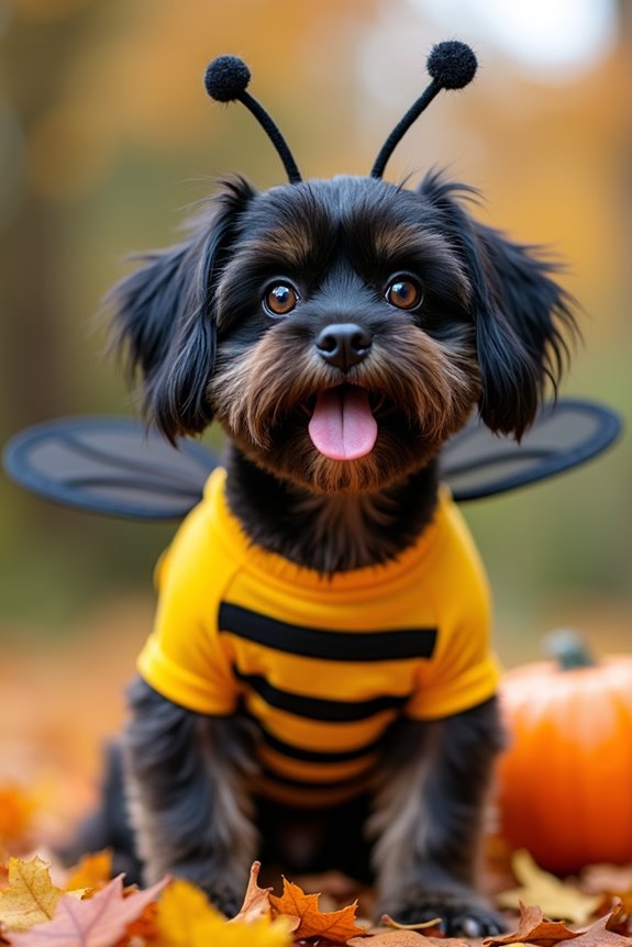 diy bumblebee dog costume