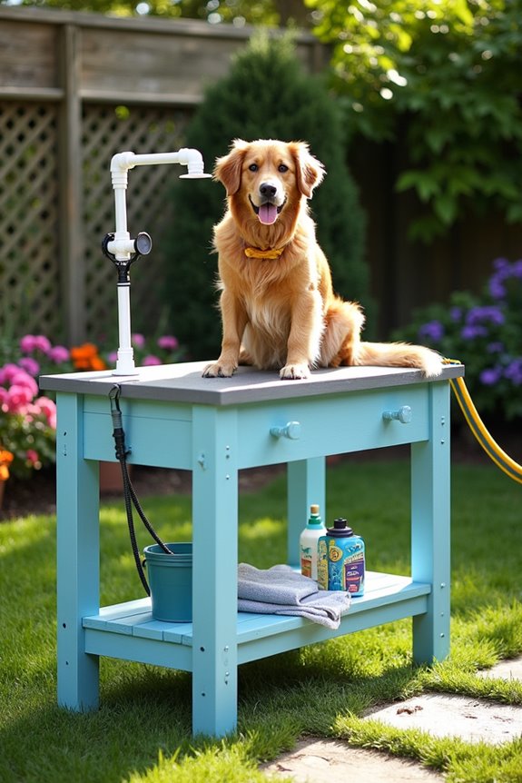 diy grooming table setup