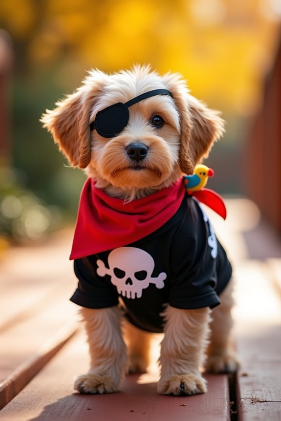 diy pirate dog costume