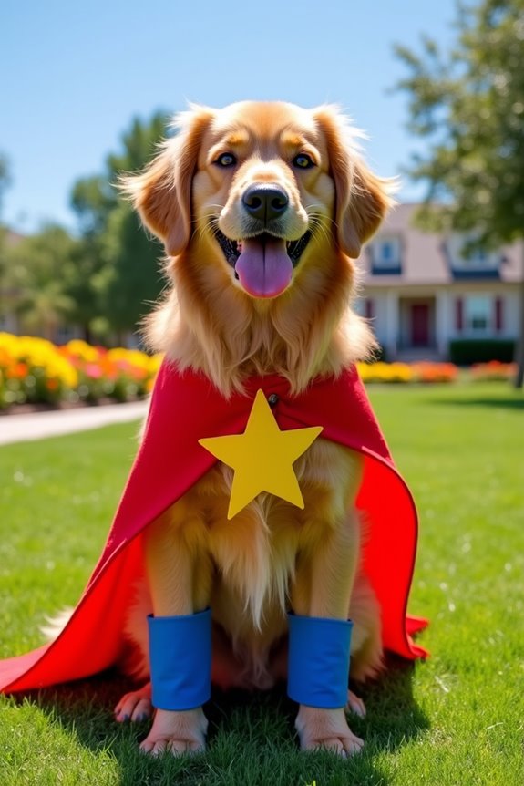 diy superhero dog costume