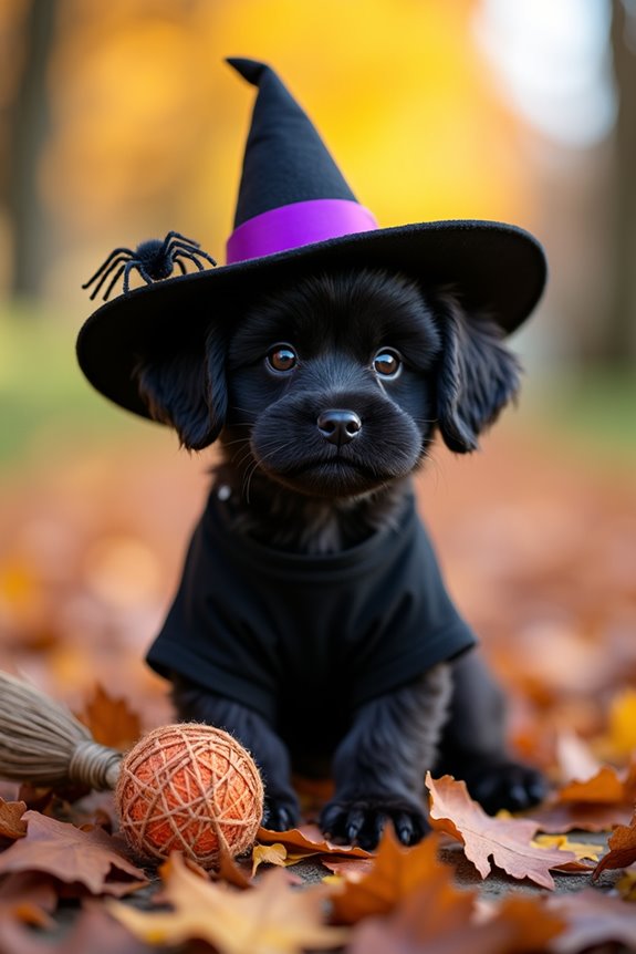diy witch dog costume