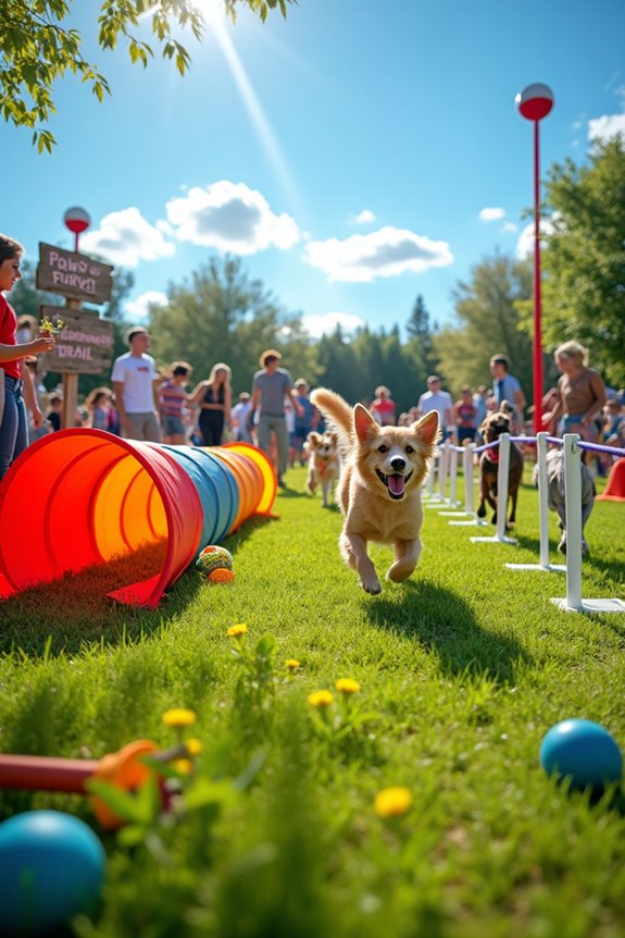 dog park obstacle course