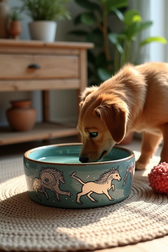 enchanting dog water bowls