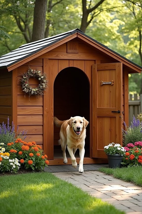 ergonomic dog kennel entrances