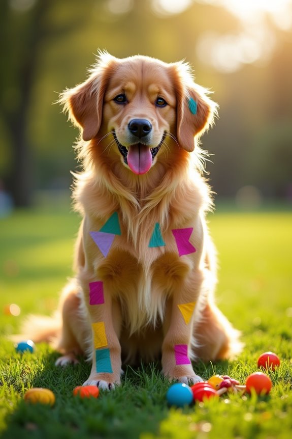 geometric dog dyeing tutorial