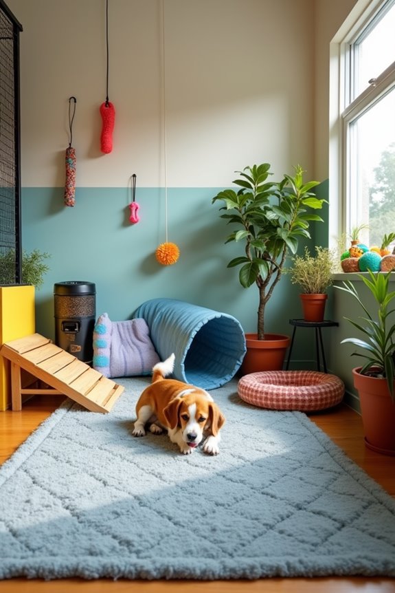 interactive dog pen design