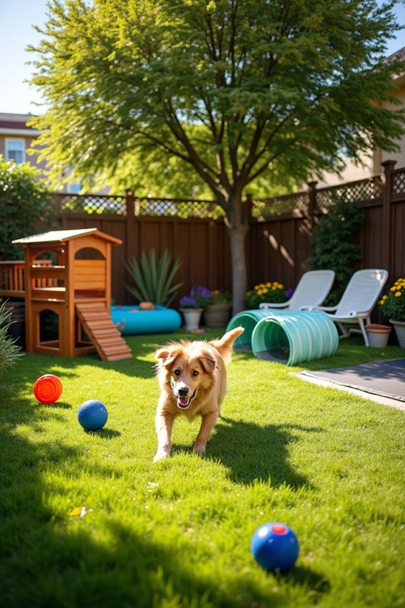 interactive dog play area